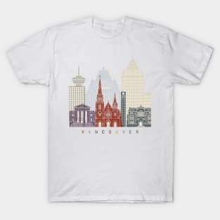 Vancouver V2 skyline poster T-Shirt